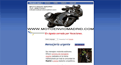 Desktop Screenshot of motoenviomadrid.com