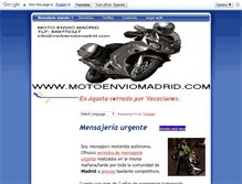Tablet Screenshot of motoenviomadrid.com